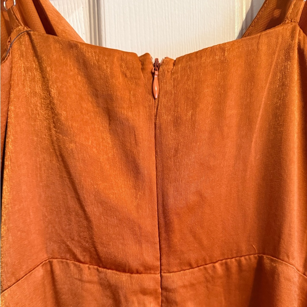 Lulu's Constantine Rust Orange Maxi Dress - Picture 5 of 7